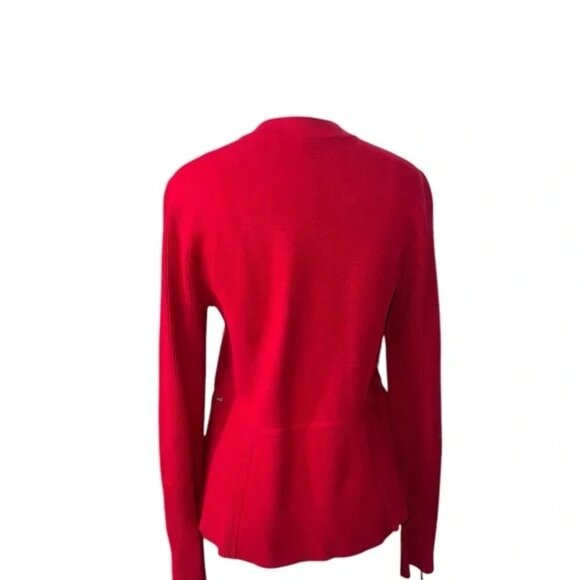 WHITE HOUSE BLACK MARKET - Red Blazer with Full Zip - Size Small - Picture 3 of 6
